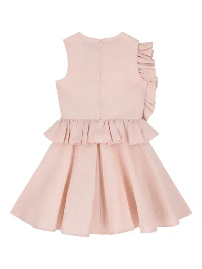 Jessie And James Flower-applique Sleeveless Dress In Pink