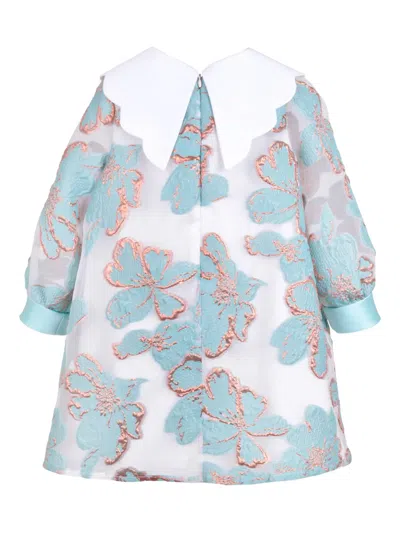 Hucklebones London Long-sleeved Dress In Blue