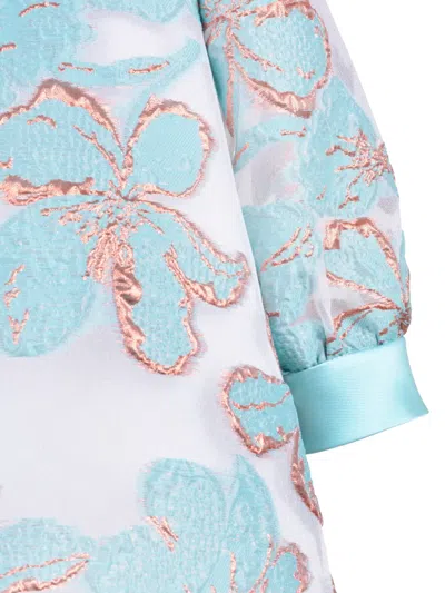 Hucklebones London Long-sleeved Dress In Blue