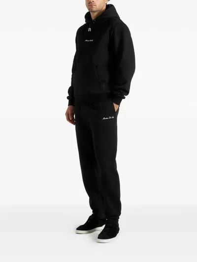 Manière De Voir Alistair Drawstring Track Pants In Black