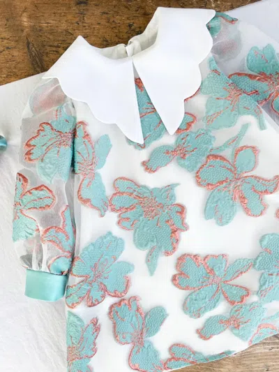 Hucklebones London Long-sleeved Dress In Blue