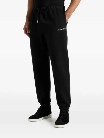 Manière De Voir Alistair Drawstring Track Pants In Black