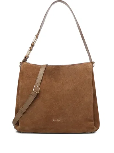 Biasia Detachable-strap Shoulder Bag In Neutral