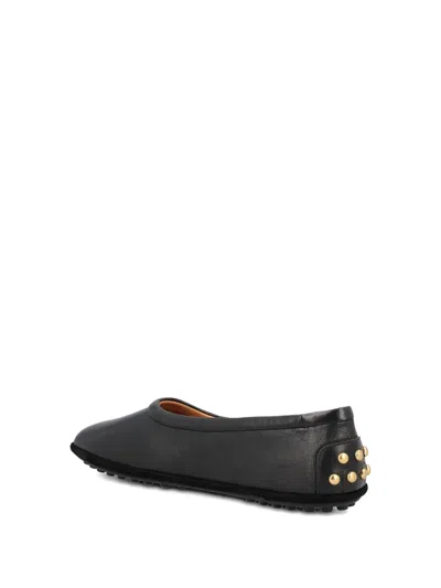 Tod's Studded-detail Ballet Flats In Black