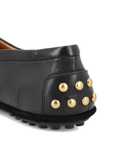 Tod's Studded-detail Ballet Flats In Black