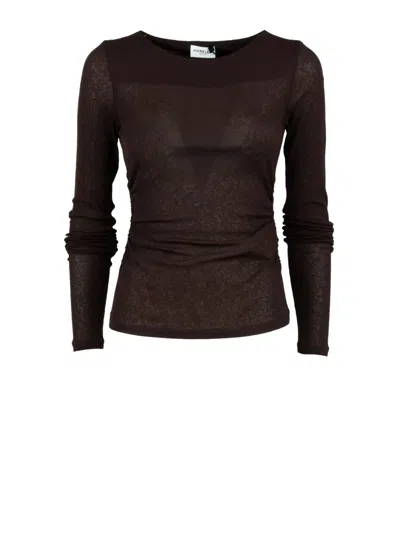 Marella Long-sleeve Sweater In Brown