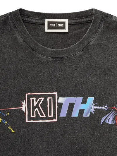 Kith X Marvel Cyclops Vs. Magneto T-shirt In Black