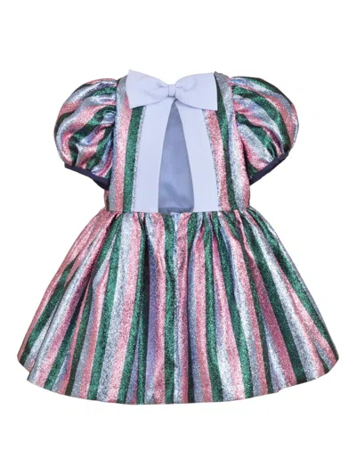 Hucklebones London Puff-sleeve Dress In Gray