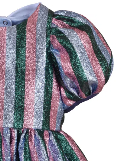 Hucklebones London Puff-sleeve Dress In Gray