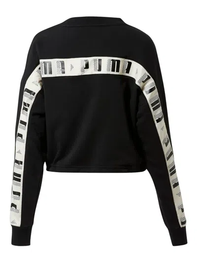 Puma Revolt Crew-neck Sweatshirt In Black