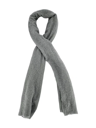 Botto Giuseppe Small Cashmere Scarf In Gray