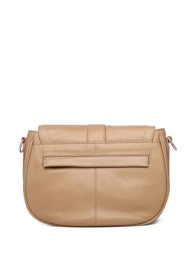 Biasia Buckle-detail Shoulder Bag In Nude