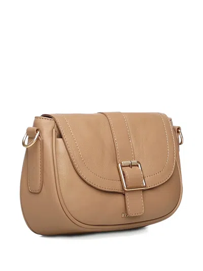 Biasia Buckle-detail Shoulder Bag In Nude