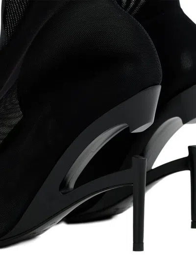 B1archive 100mm Mesh-textured Boots In Black