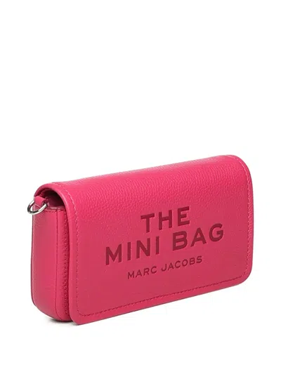 Marc Jacobs Embossed-logo Mini Bag In Pink
