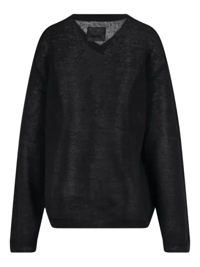 Mythinks Alpaca Blend Sweater In Black