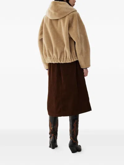 Studio Tomboy Reversible Hooded Jacket In Brown