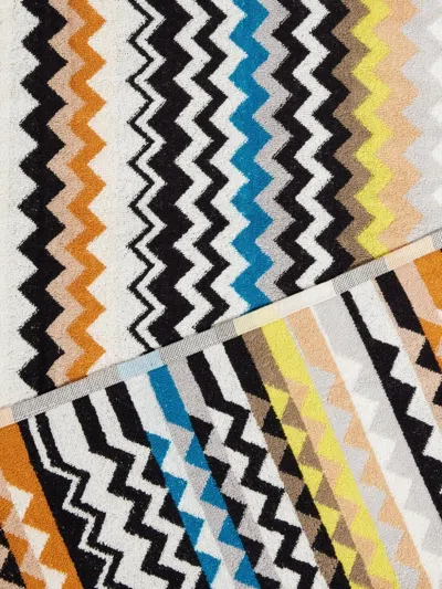 Missoni Zigzag Pattern Towels Set Of 5 In Multi