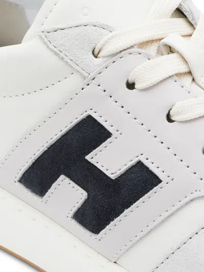 Hogan Grand Central Perforated Sneakers In Neutral