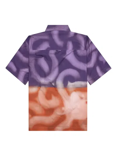 Awake Ny Dip-dyed Shirt In Purple