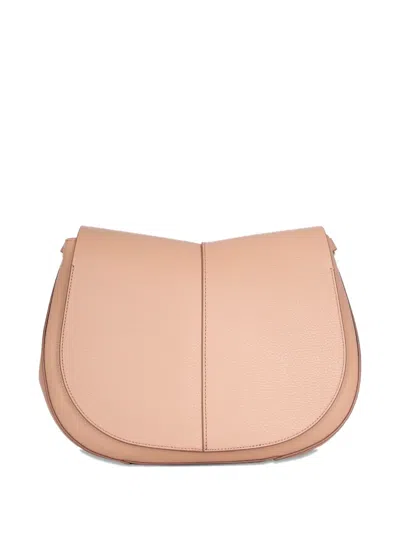 Gianni Chiarini Grained-leather Shoulder Bag In Pink