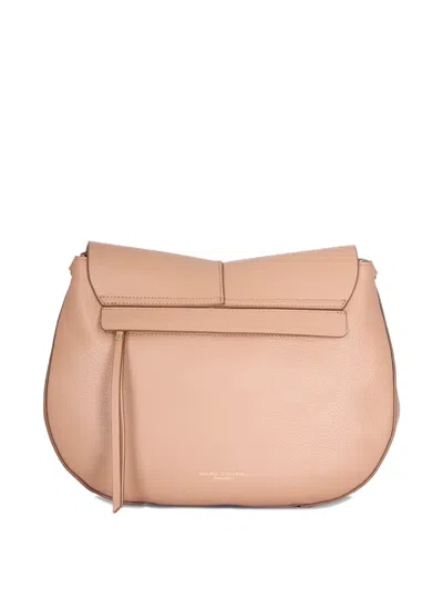 Gianni Chiarini Grained-leather Shoulder Bag In Pink