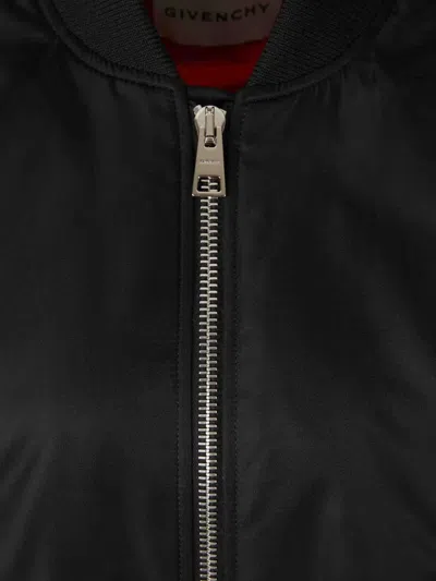 Givenchy High Collar Flap Pocket Coat In Black