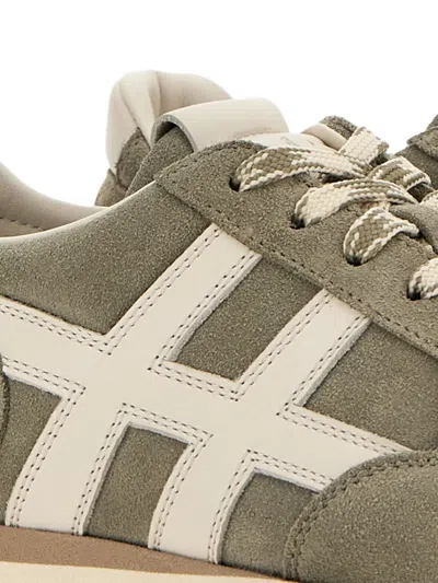 Hogan H671 86er Lace-up Fastening Sneakers In Green