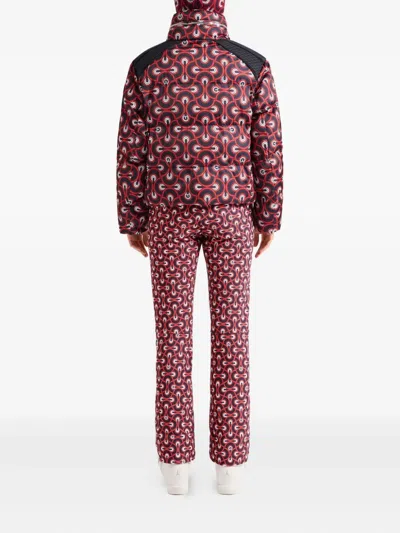 Fusalp Tatum Printed Quilted Ski Jacket In Purple