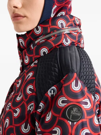 Fusalp Tatum Printed Quilted Ski Jacket In Purple