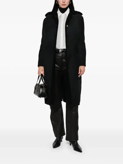 Pre-owned Romeo Gigli 1990s Buttoned Coat In Black