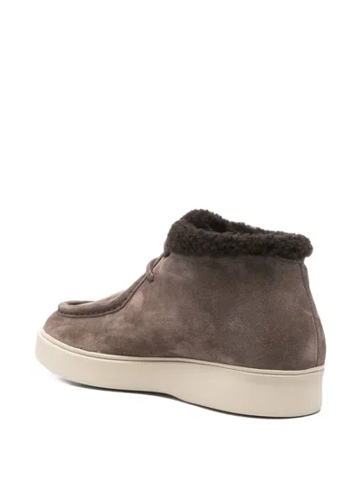 Officine Creative Suede Desert Boots In Brown