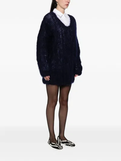 Pre-owned Romeo Gigli 1990s Sweater In Blue