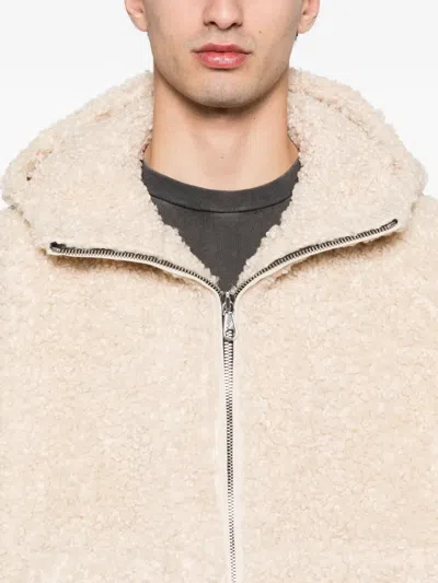 Cole Buxton Zip-fastening Hooded Jacket In Neutral