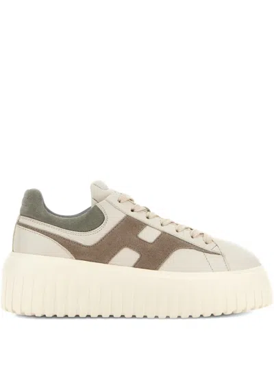 Hogan H-stripes Sneakers In Neutral