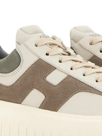 Hogan H-stripes Sneakers In Neutral