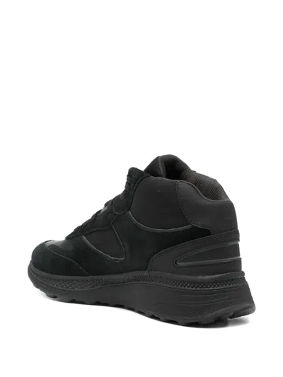 Geox Spherica Actif Lace-up Sneakers In Black