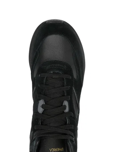 Geox Spherica Actif Lace-up Sneakers In Black