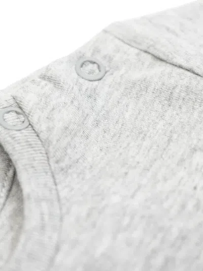 Stella Mccartney Graphic-print Short-sleeve Romper In Gray