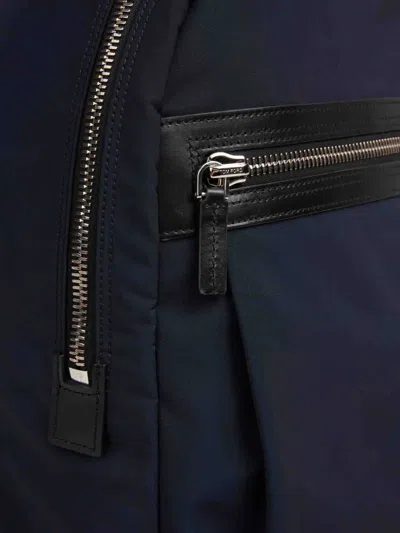 Tom Ford Zip Backpack In Blue