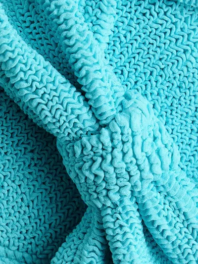 Hunza G Jean Seersucker Bikini In Blue