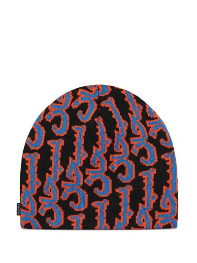 Supreme Abstract-pattern Beanie Hat In Multi