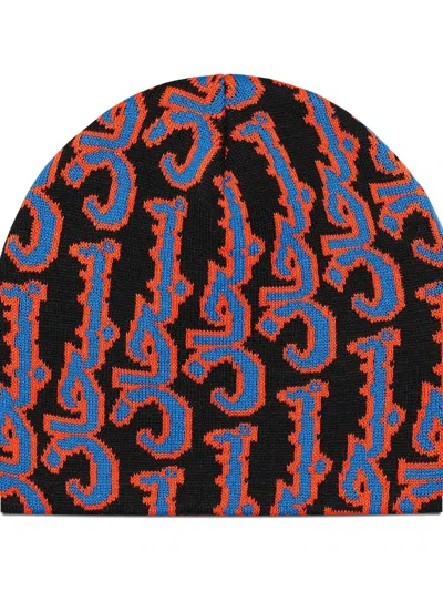 Supreme Abstract-pattern Beanie Hat In Multi