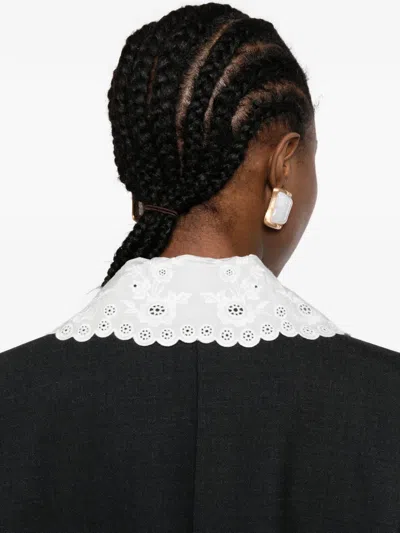 Self-portrait Grey Wool Collared Jacket Jackets Grey In Gray