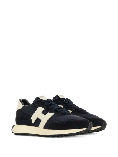 Hogan H601 Logo-detail Sneakers In Blue