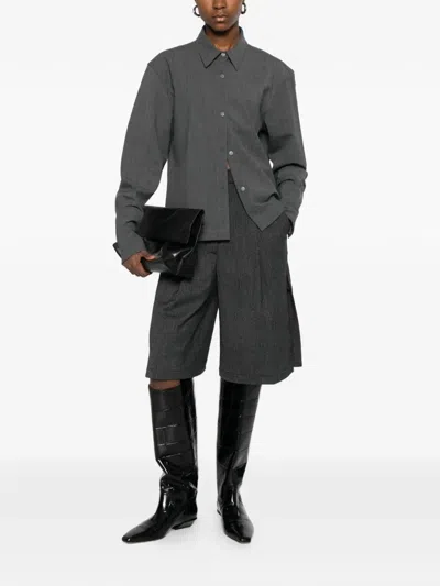 The Latest Pleated Tailored Shorts In Gray