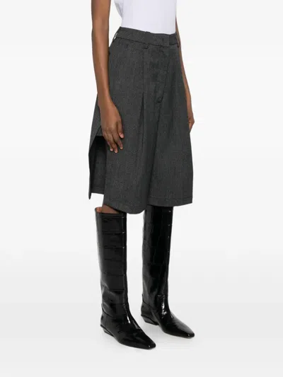 The Latest Pleated Tailored Shorts In Gray