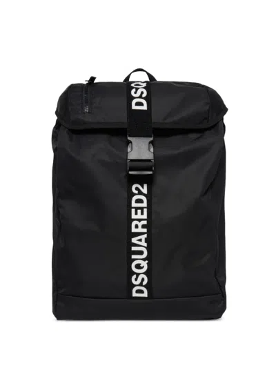 Dsquared2 Buckle Strap Bag In Black