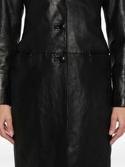 Pre-owned Romeo Gigli 1996-1997 Buttoned Coat In Black