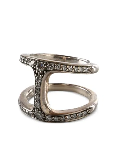 Hoorsenbuhs Dame Silver Ring In Metallic